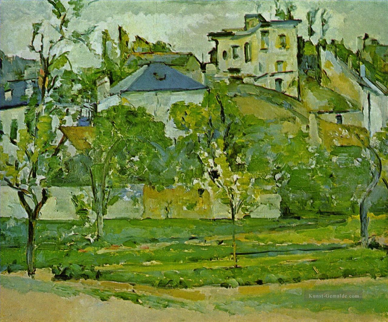 Orchard in Pontoise Paul Cezanne berg Ölgemälde